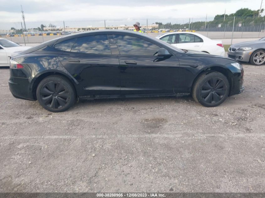 2022 Tesla Model S Dual Motor All-Wheel Drive VIN: 5YJSA1E52NF468885 Lot: 38280905