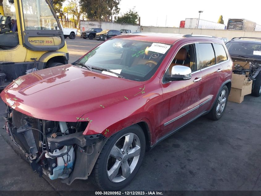 2012 Jeep Grand Cherokee Overland VIN: 1C4RJFCTXCC328851 Lot: 38280952