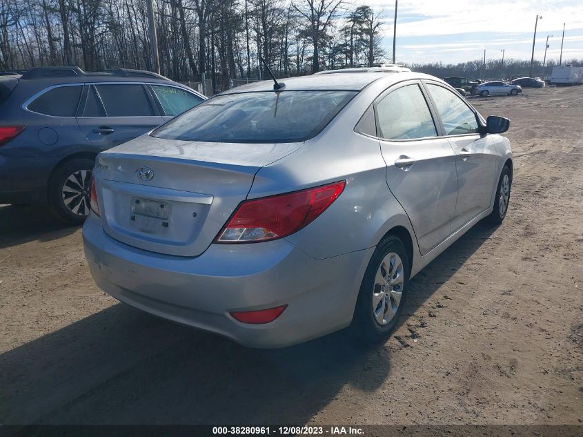 2016 Hyundai Accent Se VIN: KMHCT4AE7GU029581 Lot: 38280961