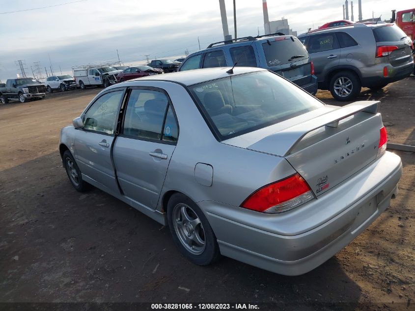 2003 Mitsubishi Lancer Oz-Rally VIN: JA3AJ86E23U014335 Lot: 38281065