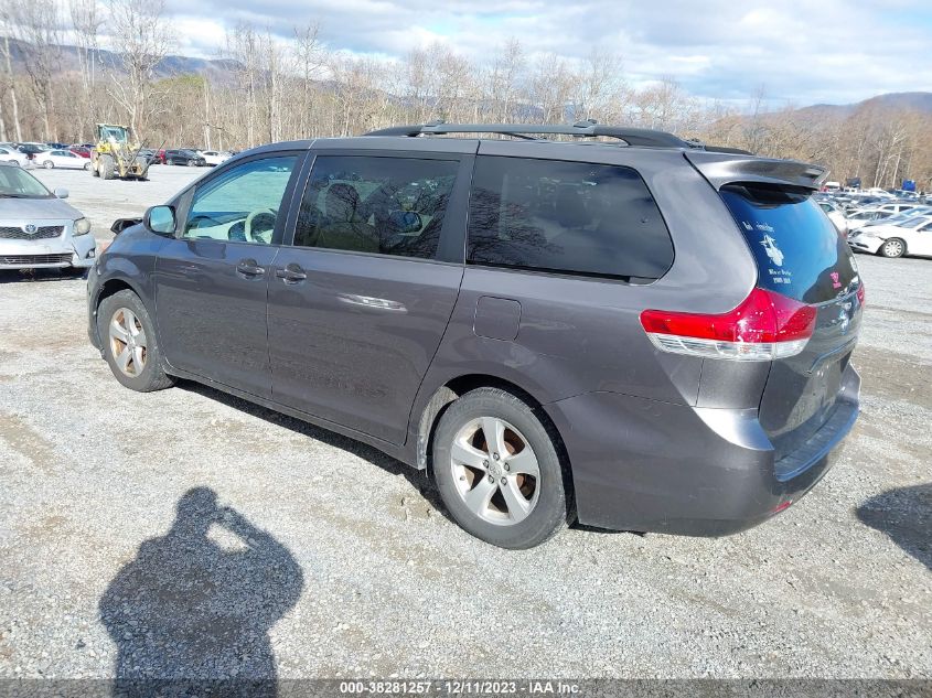 2014 Toyota Sienna Le V6 8 Passenger VIN: 5TDKK3DC6ES472720 Lot: 38281257