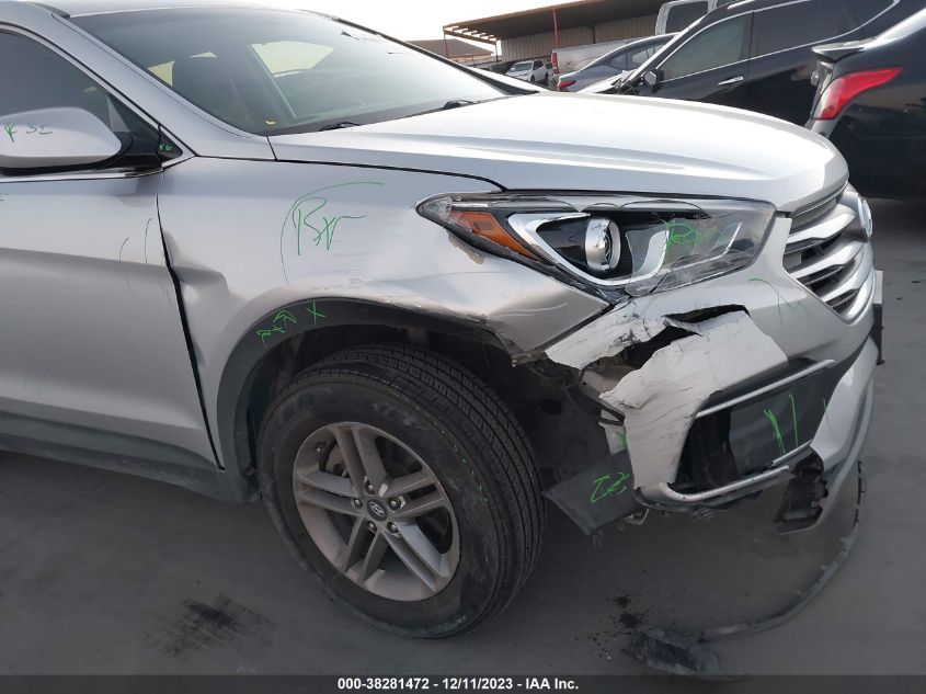 5XYZT3LB5JG571637 2018 Hyundai Santa Fe Sport 2.4L