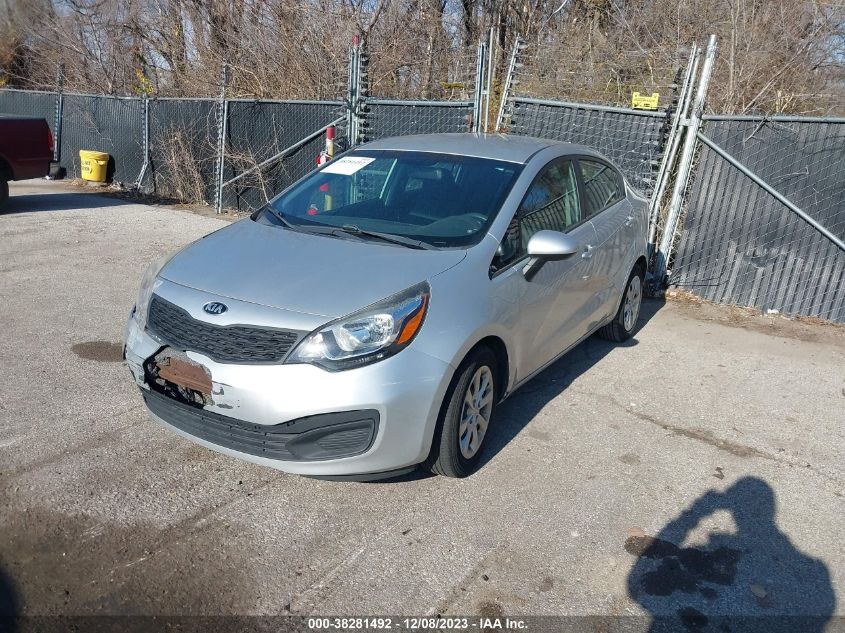 2014 Kia Rio Lx VIN: KNADM4A35E6399026 Lot: 38281492