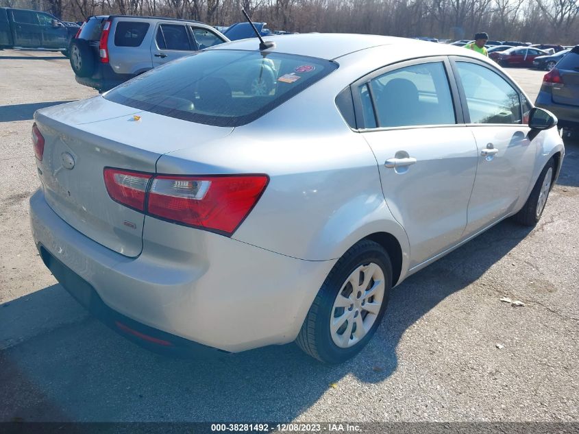 2014 Kia Rio Lx VIN: KNADM4A35E6399026 Lot: 38281492