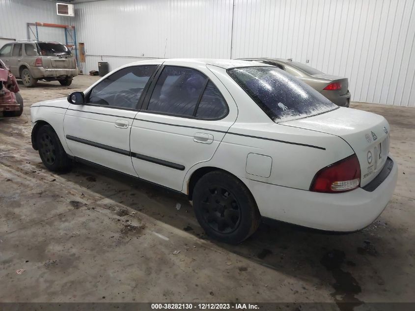 2000 Nissan Sentra Gxe/Xe VIN: 3N1CB51D1YL322265 Lot: 38282130