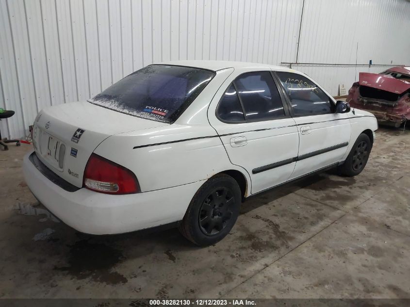 2000 Nissan Sentra Gxe/Xe VIN: 3N1CB51D1YL322265 Lot: 38282130