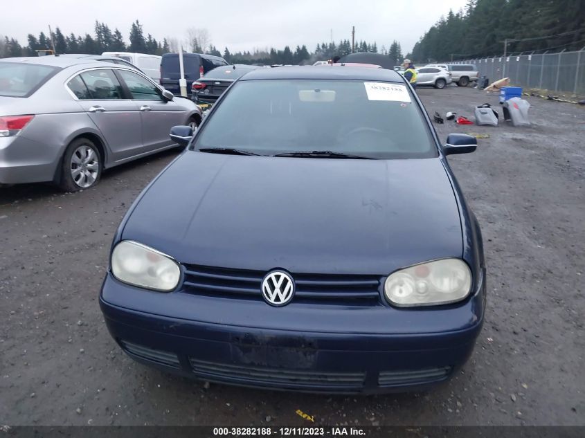 2003 Volkswagen Golf Gl VIN: 9BWBK61J434002351 Lot: 38282188