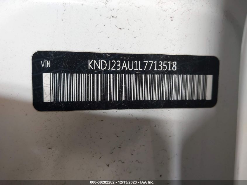 2020 Kia Soul Lx VIN: KNDJ23AU1L7713518 Lot: 38282282