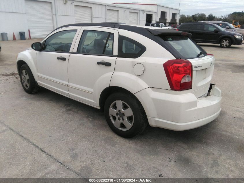 2007 Dodge Caliber VIN: 1B3HB28B27D233056 Lot: 38282318