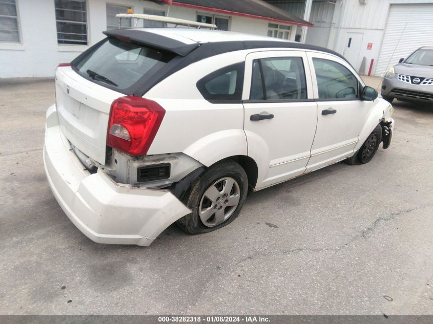 2007 Dodge Caliber VIN: 1B3HB28B27D233056 Lot: 38282318