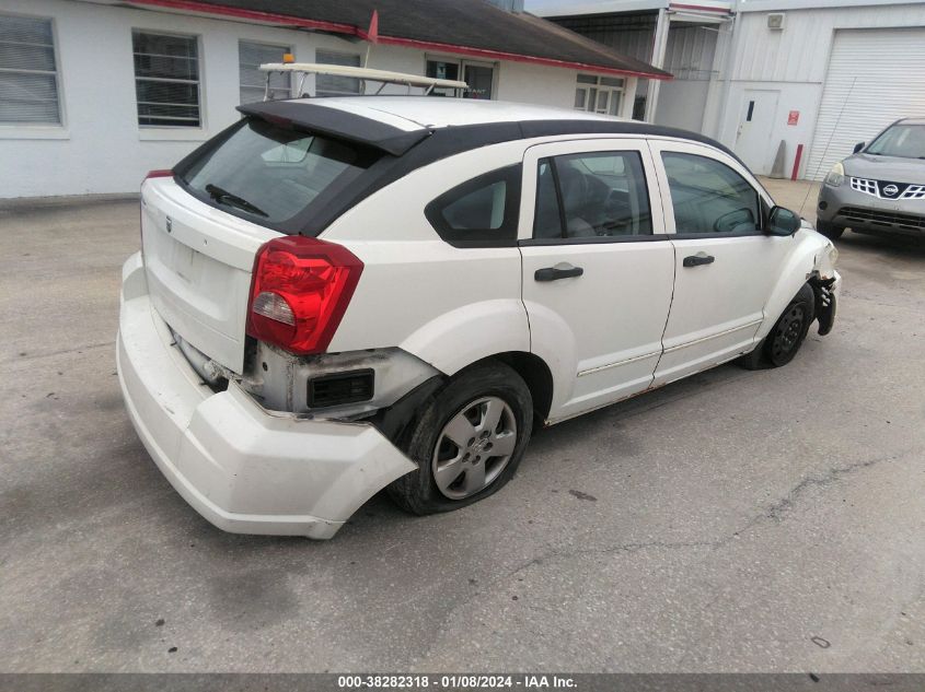 2007 Dodge Caliber VIN: 1B3HB28B27D233056 Lot: 38282318