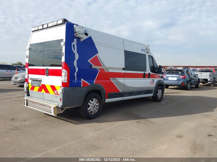 2016 Ram Promaster 3500 3500 High VIN: 3C6URVHG9GE114724 Lot: 38282382