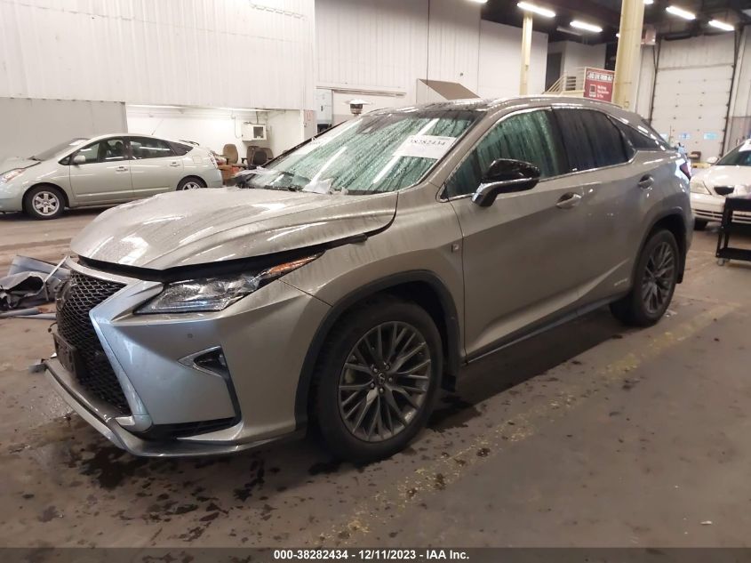 2017 Lexus Rx 450H F Sport VIN: 2T2BGMCA0HC012579 Lot: 38282434