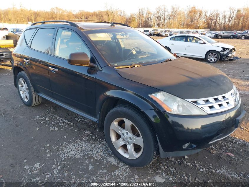 2004 Nissan Murano Sl VIN: JN8AZ08W24W330300 Lot: 38282544