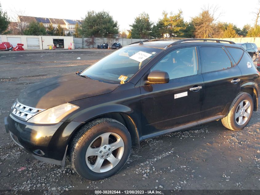 2004 Nissan Murano Sl VIN: JN8AZ08W24W330300 Lot: 38282544