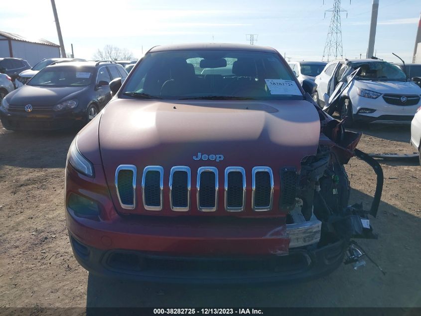 2014 Jeep Cherokee Sport VIN: 1C4PJLAB6EW250084 Lot: 38282725