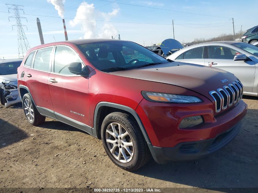 2014 Jeep Cherokee Sport VIN: 1C4PJLAB6EW250084 Lot: 38282725