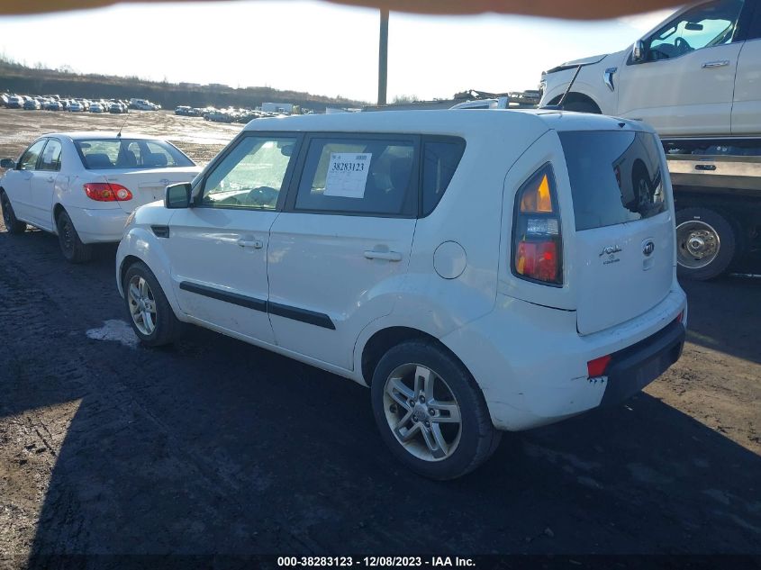 2011 Kia Soul + VIN: KNDJT2A29B7312707 Lot: 38283123