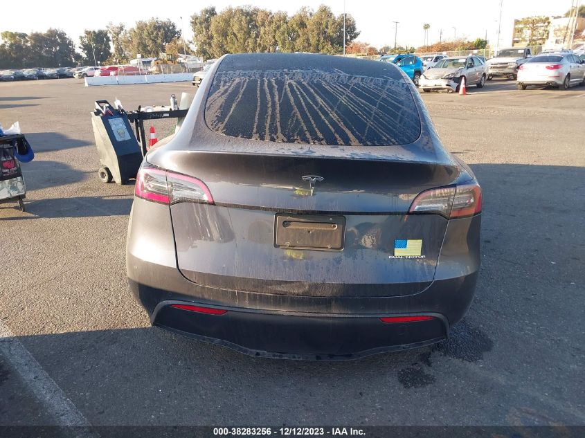 2021 Tesla Model Y Long Range VIN: 5YJYGAEE9MF216171 Lot: 38283256