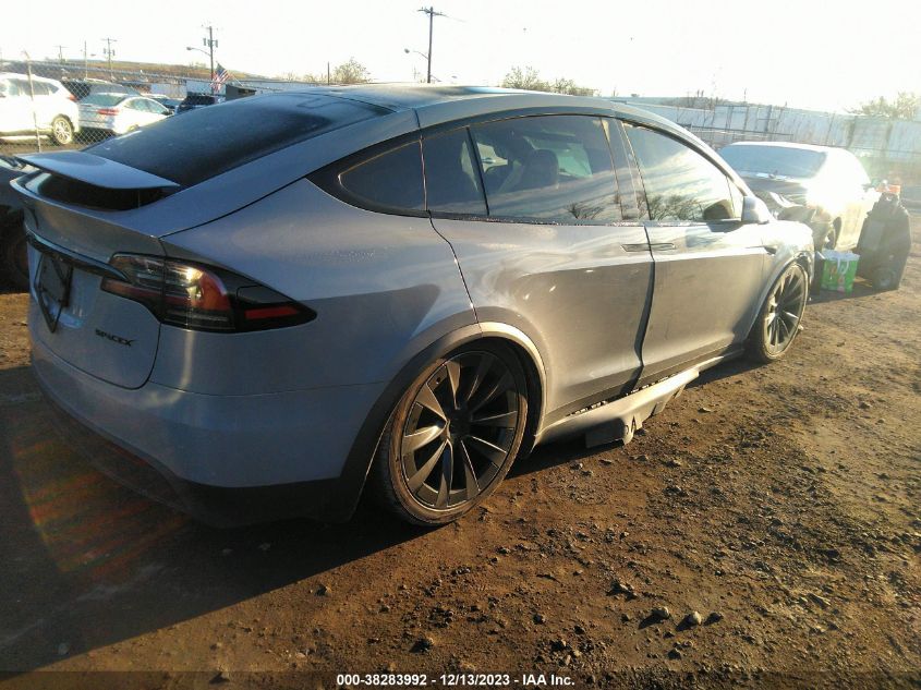 2022 Tesla Model X Dual Motor All-Wheel Drive VIN: 7SAXCBE57NF336262 Lot: 38283992