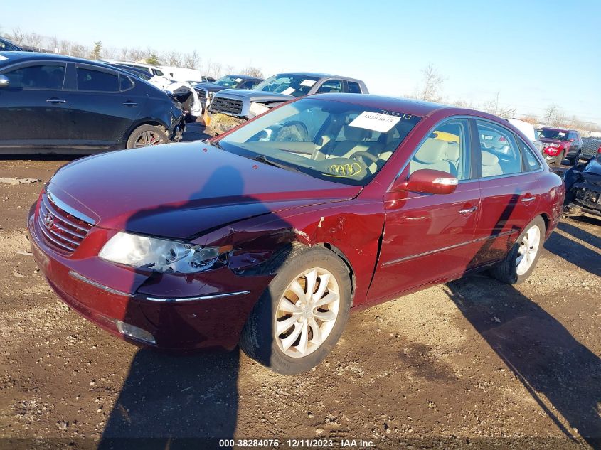 2008 Hyundai Azera Limited VIN: KMHFC46F58A313213 Lot: 38284075