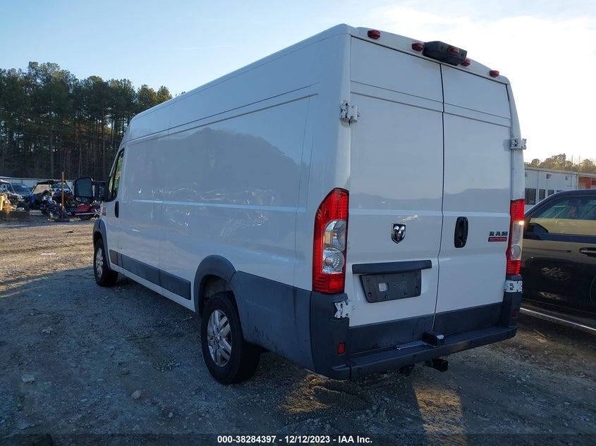 2018 Ram Promaster 3500 Cargo Van High Roof 159 Wb Ext VIN: 3C6URVJG3JE152306 Lot: 38284397