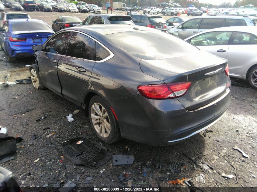 2015 Chrysler 200 Limited VIN: 1C3CCCAB3FN626132 Lot: 38285399