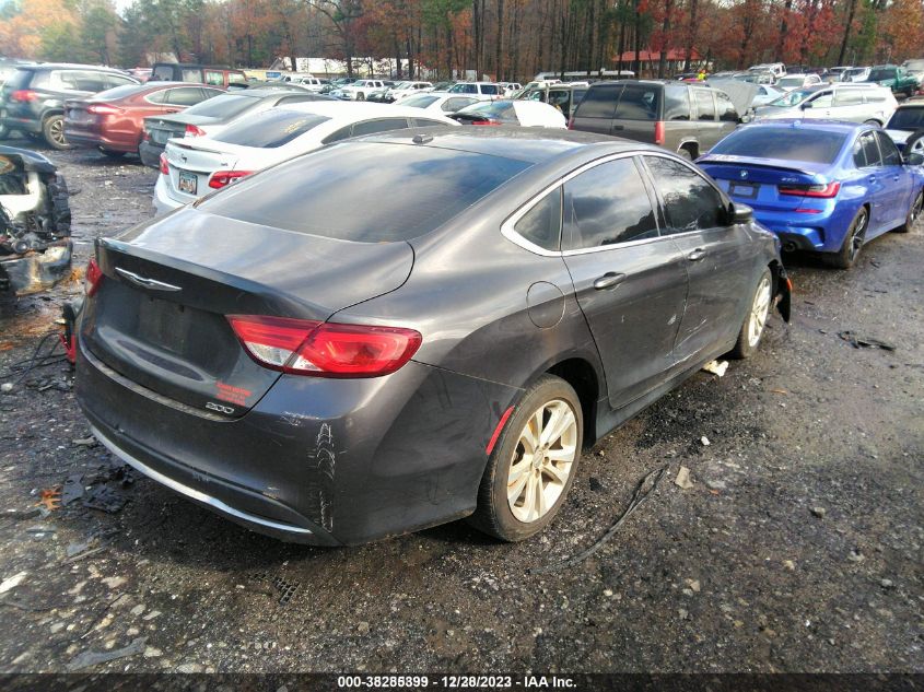 2015 Chrysler 200 Limited VIN: 1C3CCCAB3FN626132 Lot: 38285399