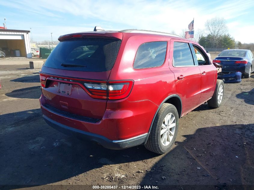 2015 Dodge Durango Sxt VIN: 1C4RDJAG9FC137989 Lot: 38285437