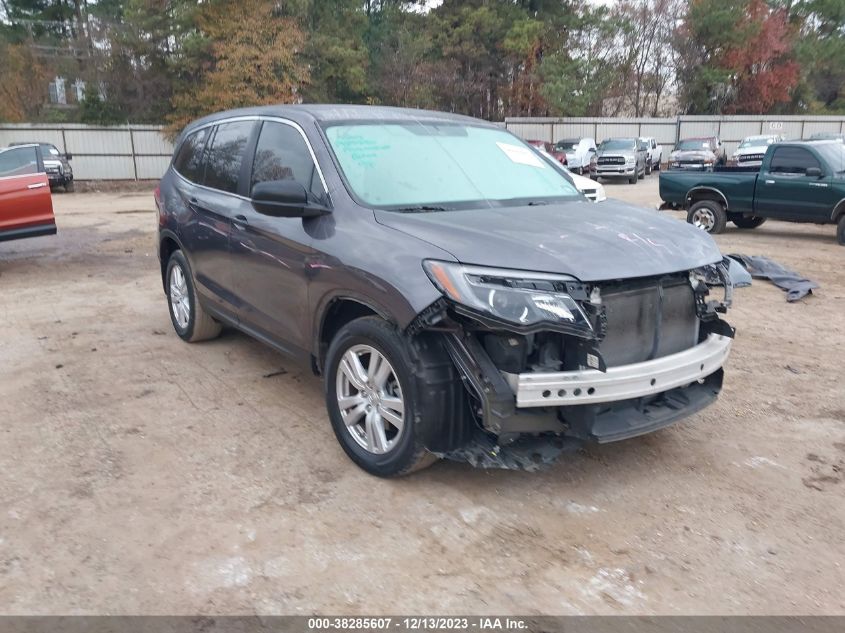 2018 Honda Pilot Lx VIN: 5FNYF5H17JB029154 Lot: 38285607