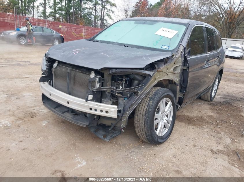 2018 Honda Pilot Lx VIN: 5FNYF5H17JB029154 Lot: 38285607