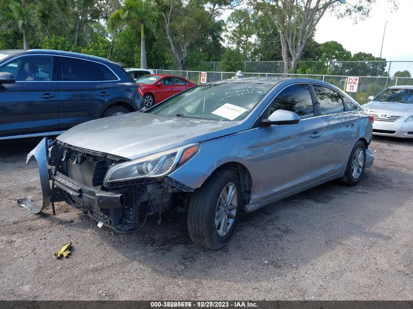 2015 Hyundai Sonata Se VIN: 5NPE24AF4FH162199 Lot: 38285676