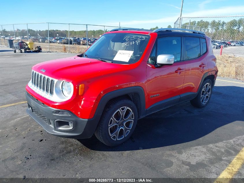 2017 Jeep Renegade Limited Fwd VIN: ZACCJADB9HPE48688 Lot: 38285773