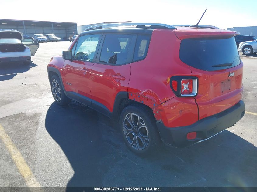 2017 Jeep Renegade Limited Fwd VIN: ZACCJADB9HPE48688 Lot: 38285773