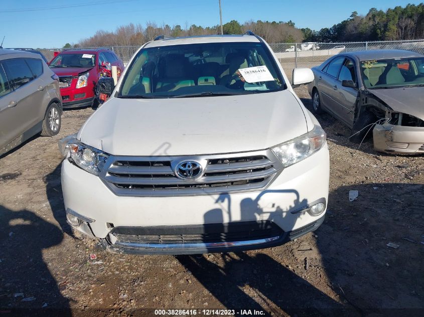 2013 Toyota Highlander Limited V6 VIN: 5TDYK3EH1DS132166 Lot: 38286416