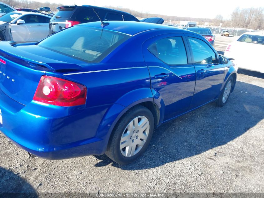 2013 Dodge Avenger Se VIN: 1C3CDZAB0DN627218 Lot: 38286715