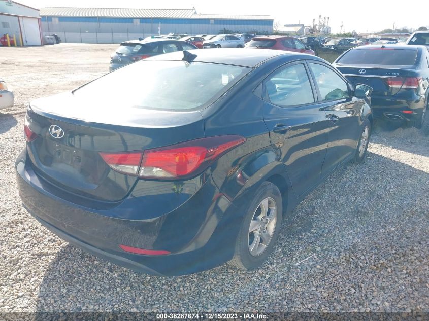 2015 Hyundai Elantra Se VIN: 5NPDH4AE6FH651625 Lot: 38287674