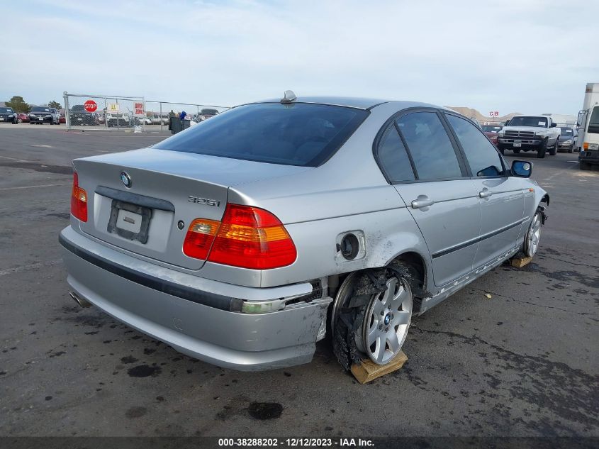 2004 BMW 325I VIN: WBAET37424NJ42508 Lot: 38288202