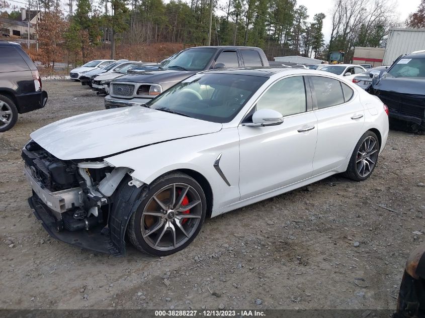 2021 Genesis G70 3.3T Rwd VIN: KMTG74LE9MU074980 Lot: 38288227