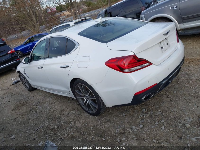 KMTG74LE9MU074980 2021 Genesis G70 3.3T Rwd