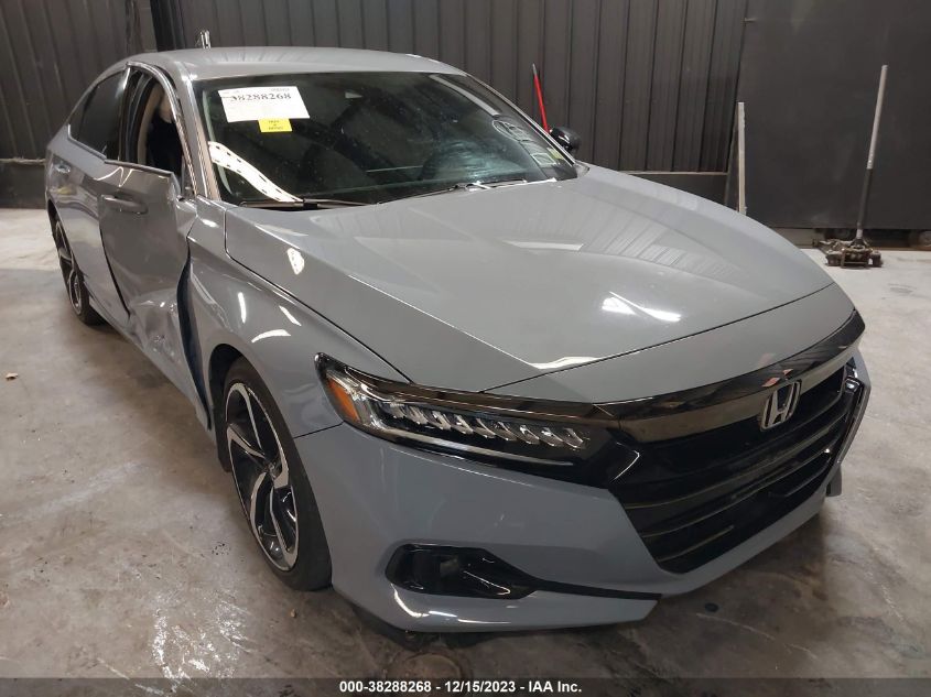 2021 Honda Accord Sport Special Edition VIN: 1HGCV1F45MA114804 Lot: 38288268