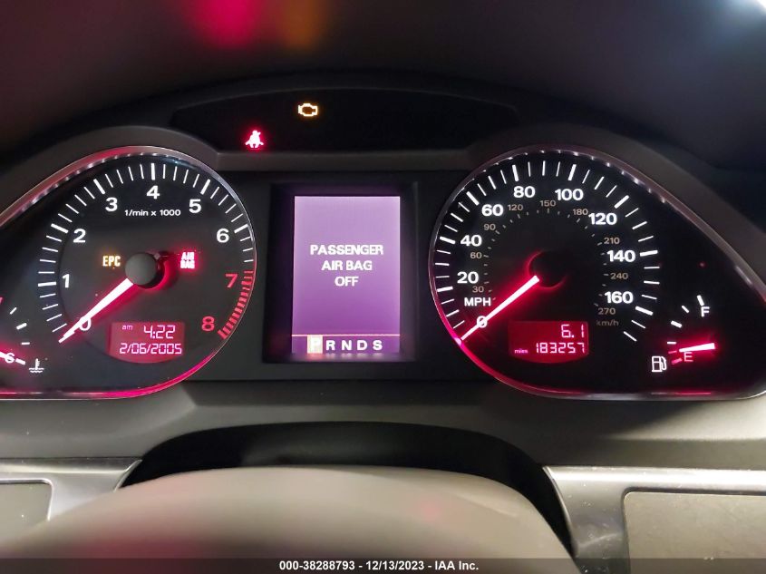 2006 Audi A6 4.2 VIN: WAUDL74F86N040187 Lot: 38288793