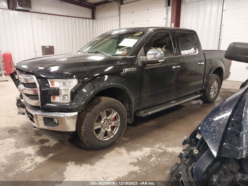 2016 Ford F-150 Lariat VIN: 1FTEW1EF5GFB35795 Lot: 38289016