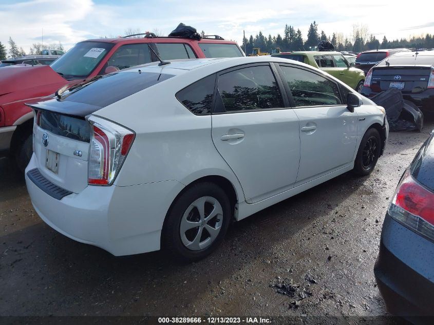 2012 Toyota Prius Four VIN: JTDKN3DU3C5467865 Lot: 38289666