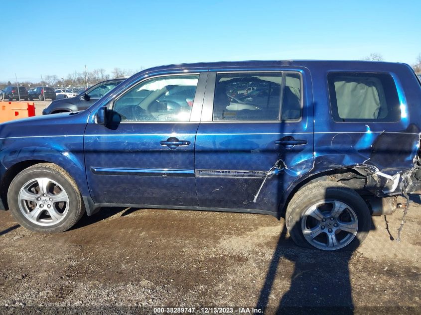 2013 Honda Pilot Ex-L VIN: 5FNYF4H59DB022207 Lot: 38289747