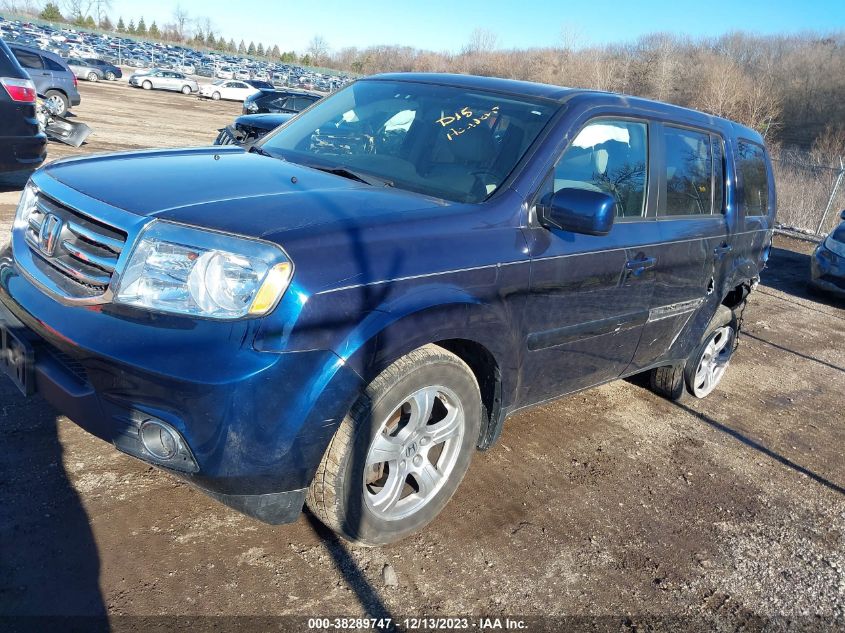 2013 Honda Pilot Ex-L VIN: 5FNYF4H59DB022207 Lot: 38289747