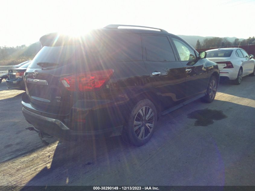 2019 Nissan Pathfinder Sl VIN: 5N1DR2MM6KC612877 Lot: 38290149