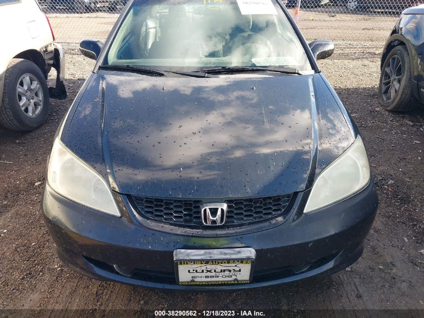 1HGEM22985L066174 2005 Honda Civic Ex