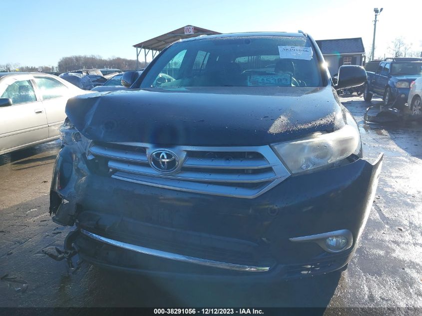 2012 Toyota Highlander Se V6 VIN: 5TDBK3EH6CS125816 Lot: 38291056