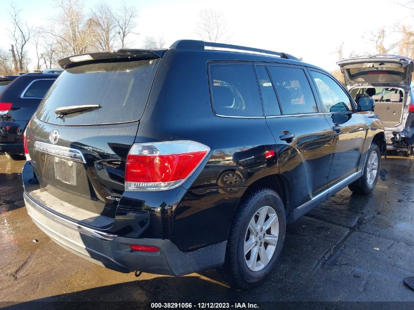 2012 Toyota Highlander Se V6 VIN: 5TDBK3EH6CS125816 Lot: 38291056